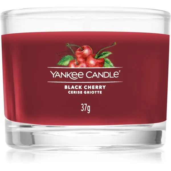 Yankee Candle Yankee Candle Black Cherry votivna sveča glass 37 g