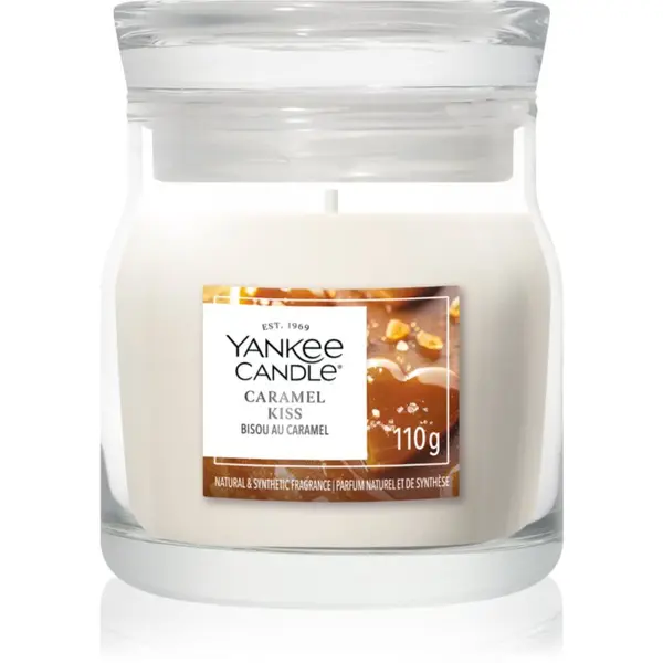 Yankee Candle Yankee Candle Caramel Kiss dišeča sveča Signature 110 g