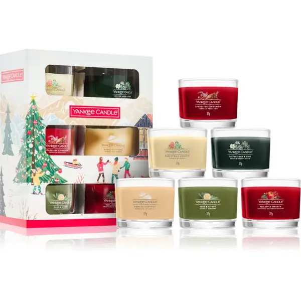 Yankee Candle Yankee Candle Christmas Collection 6 Votive Candles darilni set