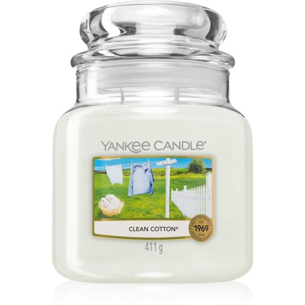 Yankee Candle Yankee Candle Clean Cotton dišeča sveča 411 g