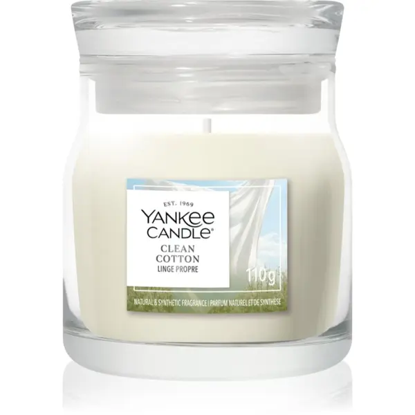 Yankee Candle Yankee Candle Clean Cotton dišeča sveča Signature 110 g