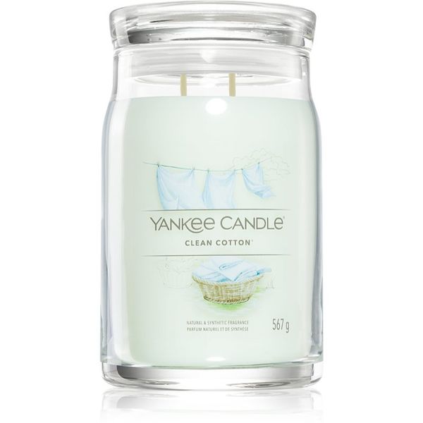 Yankee Candle Yankee Candle Clean Cotton dišeča sveča Signature 567 g