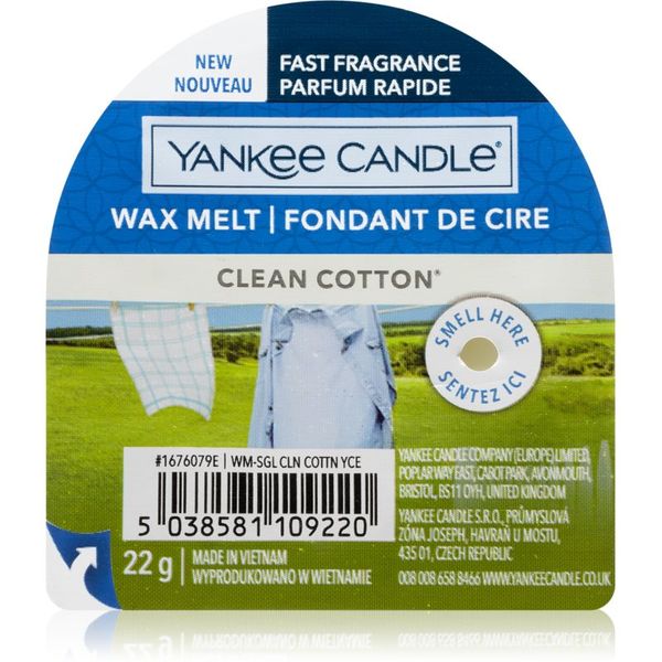 Yankee Candle Yankee Candle Clean Cotton vosek za aroma lučko 22 g