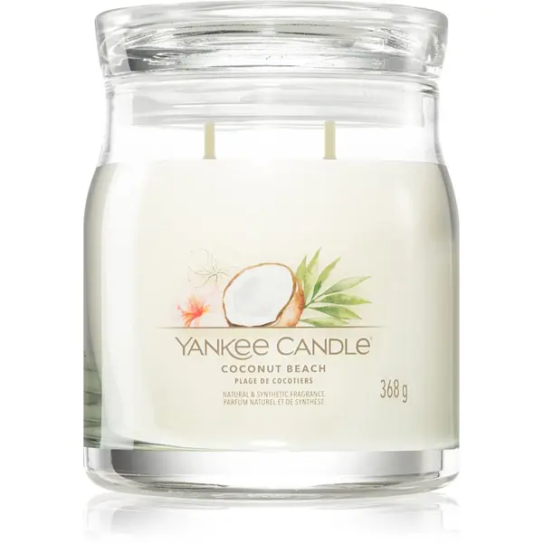 Yankee Candle Yankee Candle Coconut Beach dišeča sveča 368 g