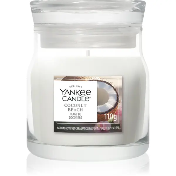 Yankee Candle Yankee Candle Coconut Beach dišeča sveča Signature 110 g