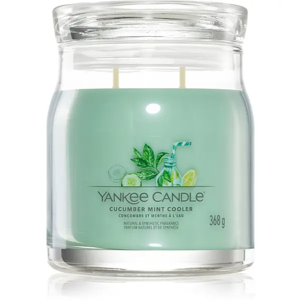Yankee Candle Yankee Candle Cucumber Mint Cooler dišeča sveča Signature 368 g
