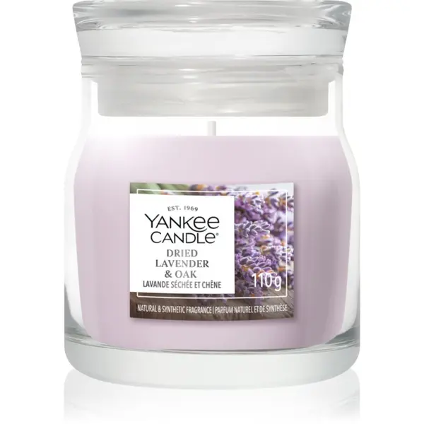 Yankee Candle Yankee Candle Dried Lavender & Oak dišeča sveča Signature 110 g