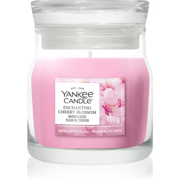 Yankee Candle Yankee Candle Enchanting Cherry Blossom dišeča sveča Signature 110 g