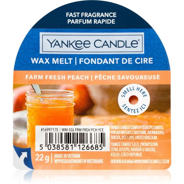 Yankee Candle Yankee Candle Farm Fresh Peach vosek za aroma lučko 22 g
