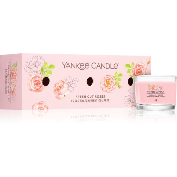 Yankee Candle Yankee Candle Fresh Cut Roses darilni set 3x37 g