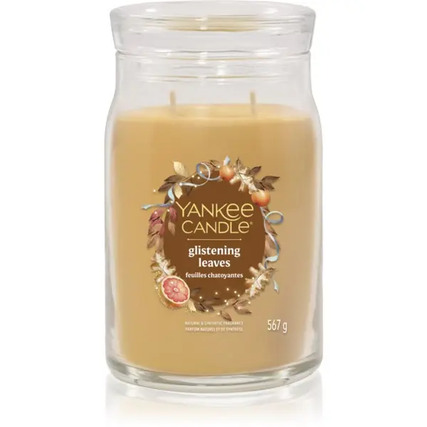 Yankee Candle Yankee Candle Glistening Leaves dišeča sveča Signature 567 g