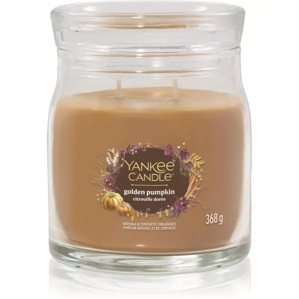 Yankee Candle Yankee Candle Golden Pumpkin dišeča sveča Signature 368 g