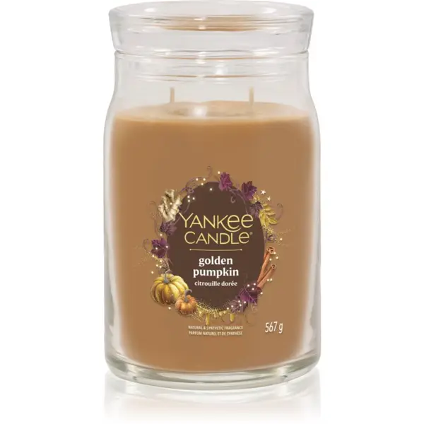 Yankee Candle Yankee Candle Golden Pumpkin dišeča sveča Signature 567 g