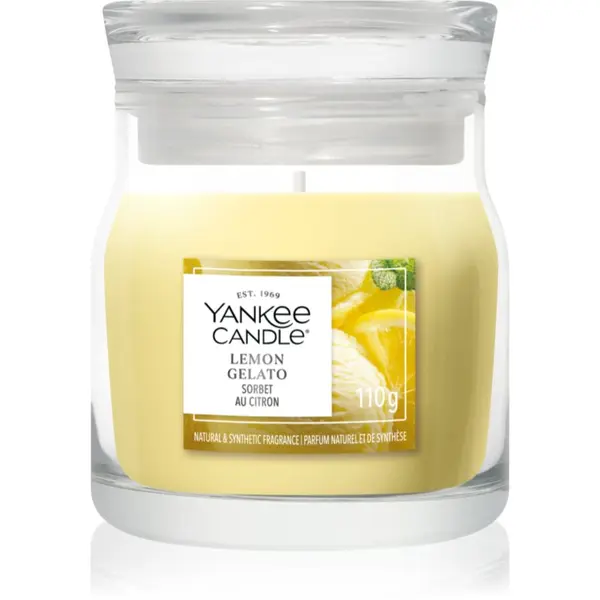 Yankee Candle Yankee Candle Lemon Gelato dišeča sveča Signature 110 g