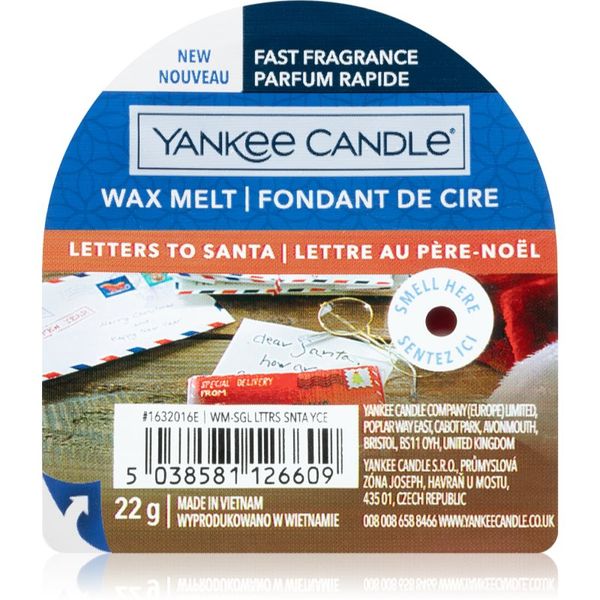 Yankee Candle Yankee Candle Letters To Santa vosek za aroma lučko 22 g