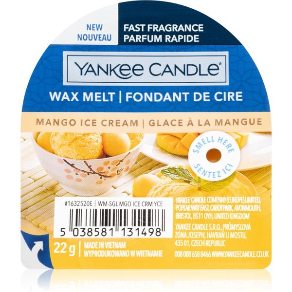 Yankee Candle Yankee Candle Mango Ice Cream vosek za aroma lučko 22 g