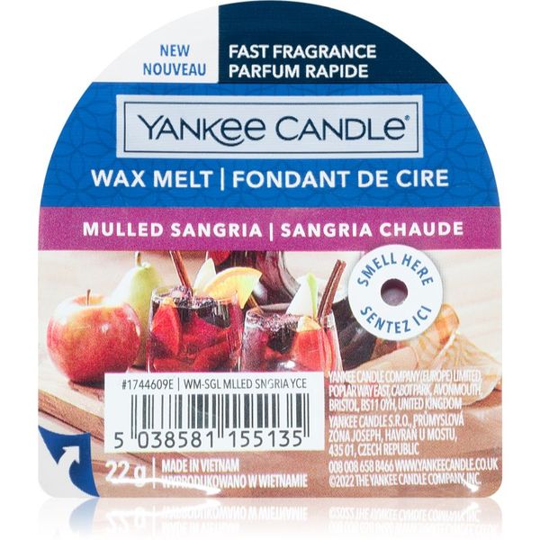 Yankee Candle Yankee Candle Mulled Sangria vosek za aroma lučko 22 g