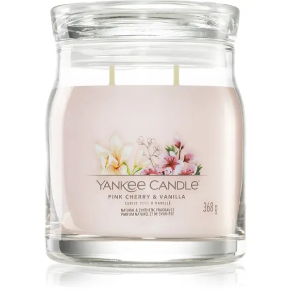 Yankee Candle Yankee Candle Pink Cherry & Vanilla dišeča sveča Signature 368 g