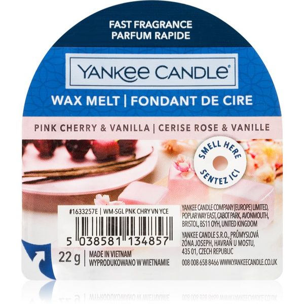 Yankee Candle Yankee Candle Pink Cherry & Vanilla vosek za aroma lučko 22 g