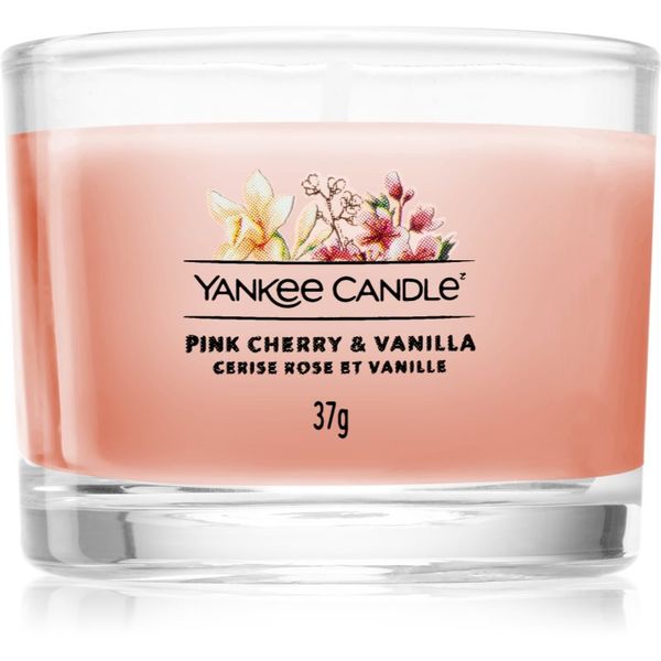 Yankee Candle Yankee Candle Pink Cherry & Vanilla votivna sveča glass 37 g