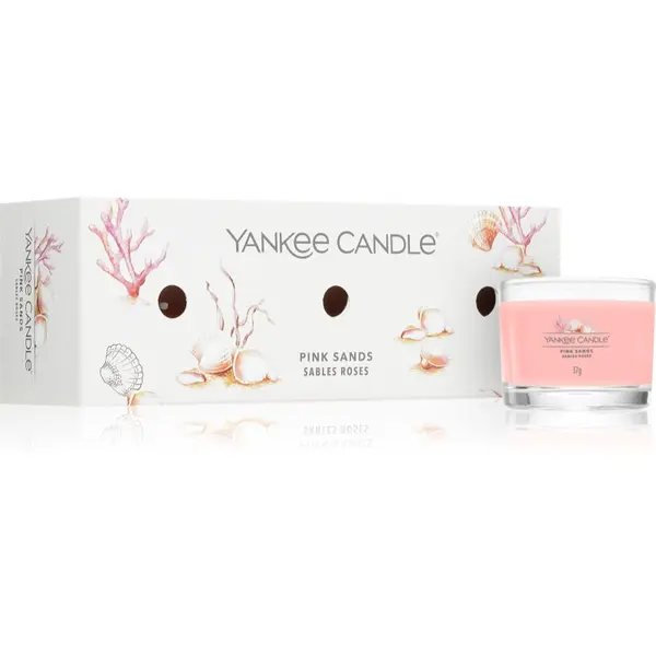 Yankee Candle Yankee Candle Pink Sands darilni set 3x37 g