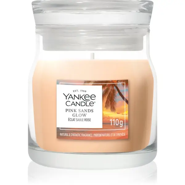 Yankee Candle Yankee Candle Pink Sands Glow dišeča sveča Signature 110 g