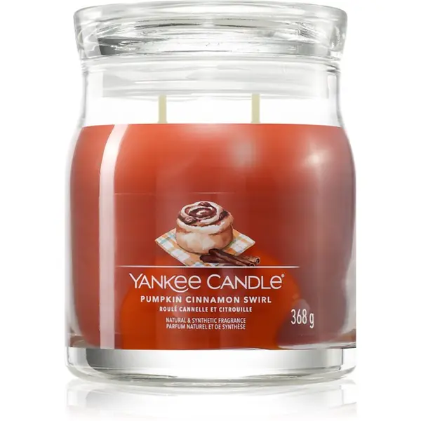 Yankee Candle Yankee Candle Pumpkin Cinnamon Swirl dišeča sveča 368 g