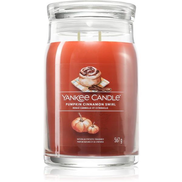 Yankee Candle Yankee Candle Pumpkin Cinnamon Swirl dišeča sveča 567 g