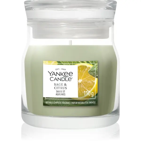 Yankee Candle Yankee Candle Sage & Citrus dišeča sveča Signature 110 g