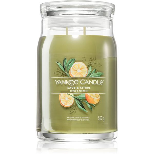 Yankee Candle Yankee Candle Sage & Citrus dišeča sveča Signature 567 g