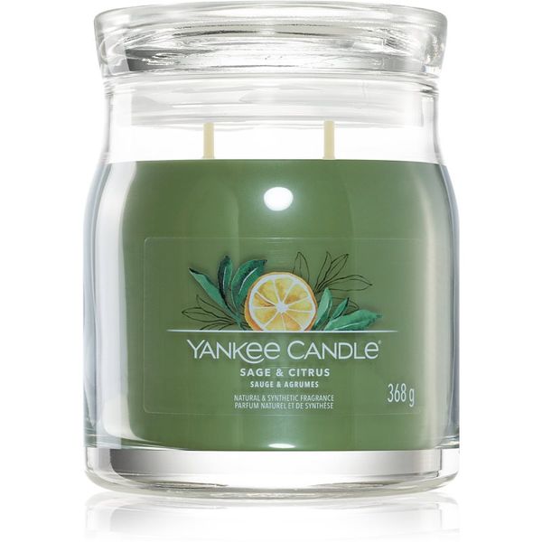 Yankee Candle Yankee Candle Sage & Citrus dišeča sveča Signature Signature 368 g