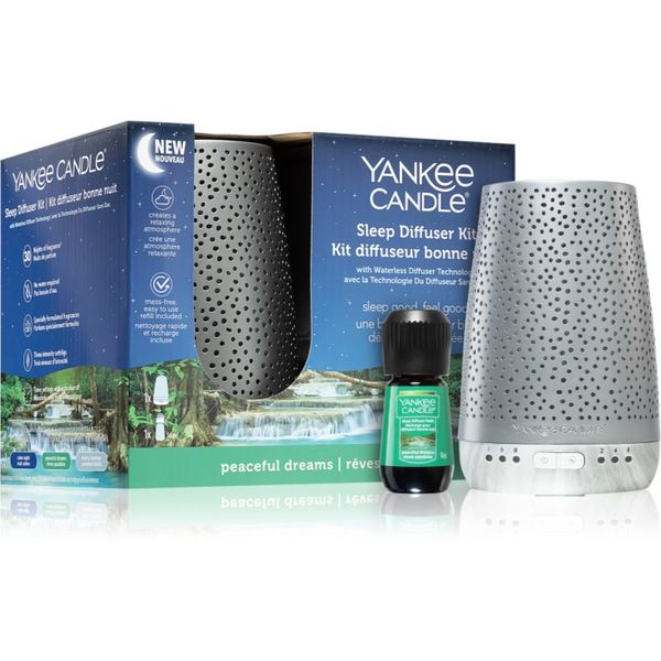 Yankee Candle Yankee Candle Sleep Diffuser Kit Silver električni difuzor + nadomestno polnilo 1 kos