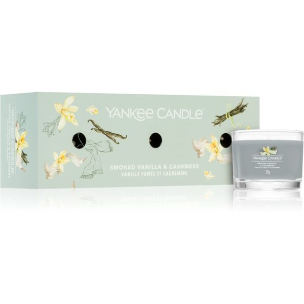 Yankee Candle Yankee Candle Smoked Vanilla & Cashmere darilni set 3x37 g