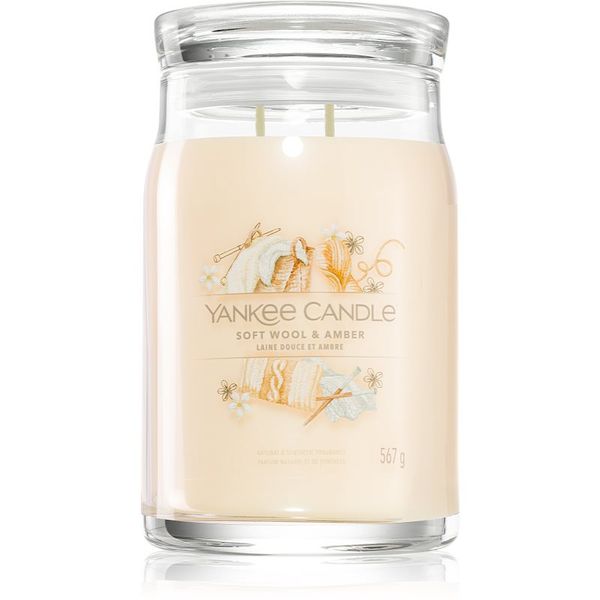 Yankee Candle Yankee Candle Soft Wool & Amber dišeča sveča 567 g