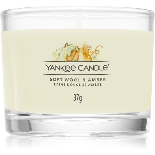 Yankee Candle Yankee Candle Soft Wool & Amber votivna sveča 37 g