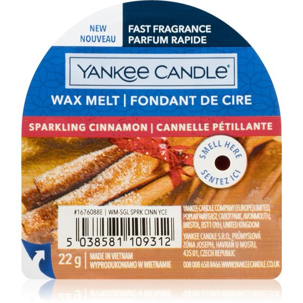 Yankee Candle Yankee Candle Sparkling Cinnamon vosek za aroma lučko 22 g