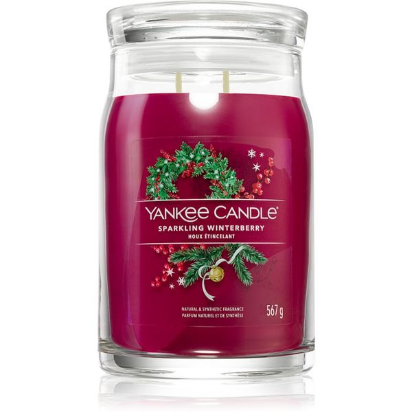 Yankee Candle Yankee Candle Sparkling Winterberry dišeča sveča Signature 567 g