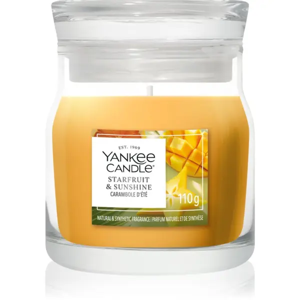 Yankee Candle Yankee Candle Starfruit & Sunshine dišeča sveča Signature 110 g