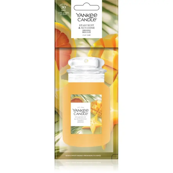 Yankee Candle Yankee Candle Starfruit & Sunshine dišeči obesek za v avto 1 kos