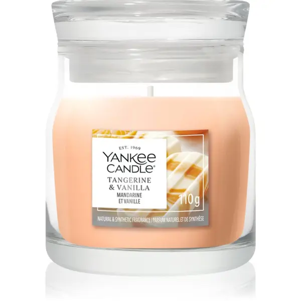 Yankee Candle Yankee Candle Tangerine & Vanilla dišeča sveča Signature 110 g