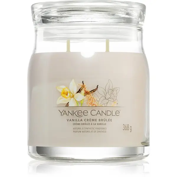 Yankee Candle Yankee Candle Vanilla Crème Brûlée dišeča sveča 368 g