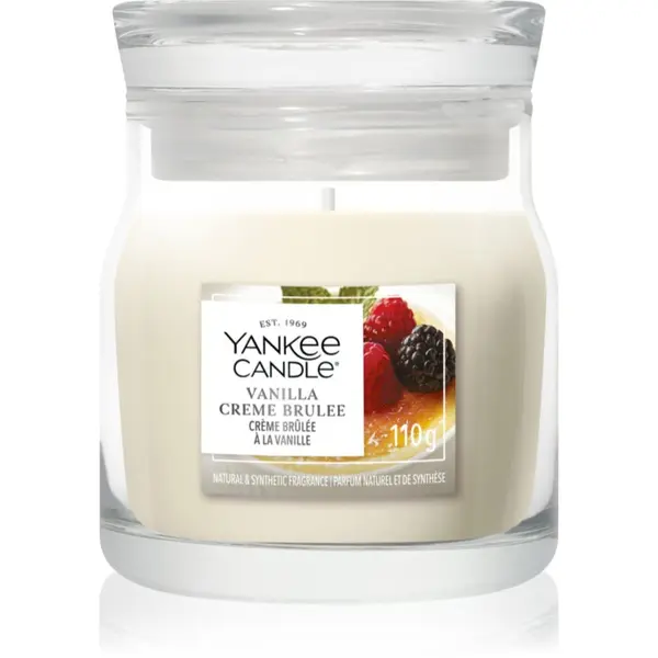 Yankee Candle Yankee Candle Vanilla Crème Brûlée dišeča sveča Signature 110 g