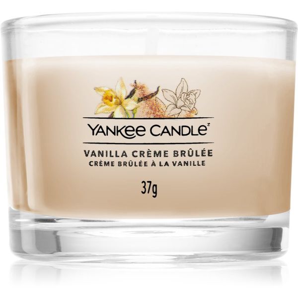 Yankee Candle Yankee Candle Vanilla Crème Brûlée votivna sveča glass 37 g