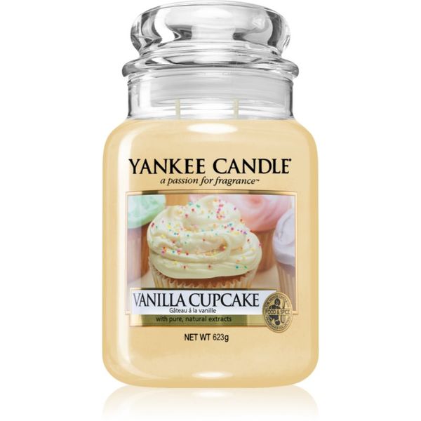 Yankee Candle Yankee Candle Vanilla Cupcake dišeča sveča Classic srednja 623 g