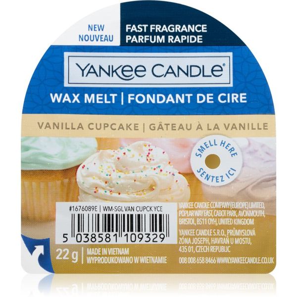 Yankee Candle Yankee Candle Vanilla Cupcake vosek za aroma lučko 22 g