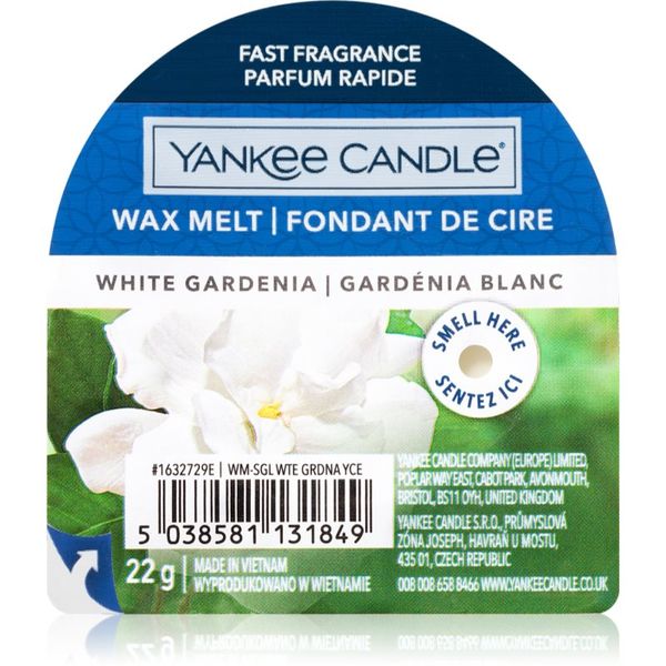 Yankee Candle Yankee Candle White Gardenia vosek za aroma lučko 22 g