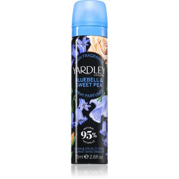Yardley Yardley Bluebell & Sweetpea pršilo za telo za ženske 75 ml