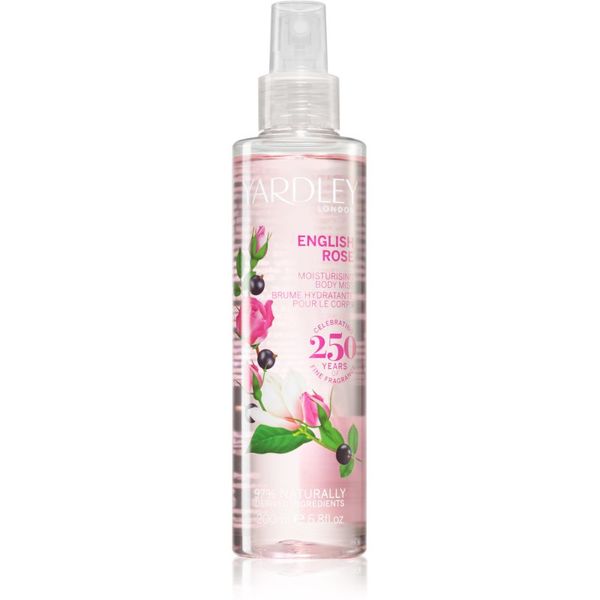 Yardley Yardley English Rose vlažilno pršilo za telo za ženske 200 ml