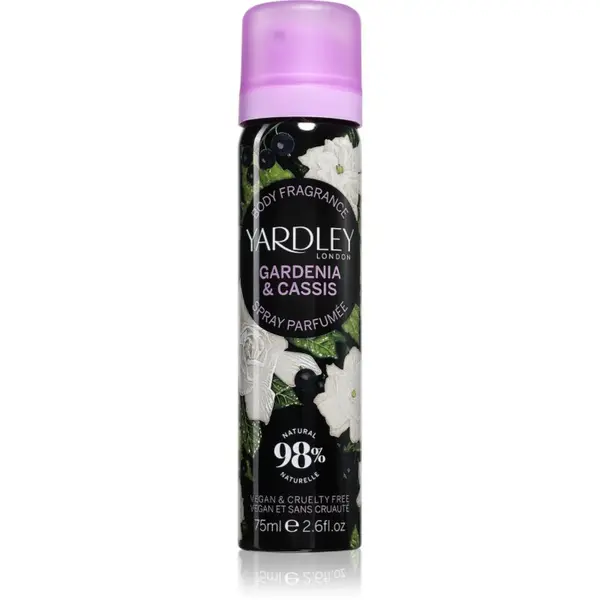 Yardley Yardley Gardenia & Cassis pršilo za telo odišavljen za ženske 75 ml