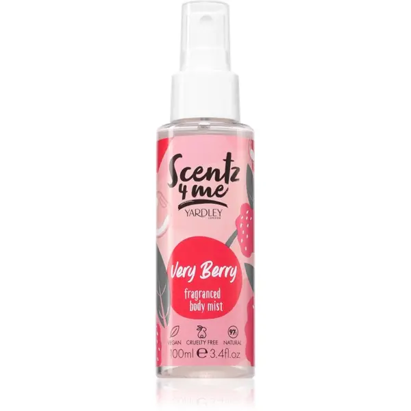 Yardley Yardley Scentz 4 Me Very Berry meglica za telo za ženske 100 ml